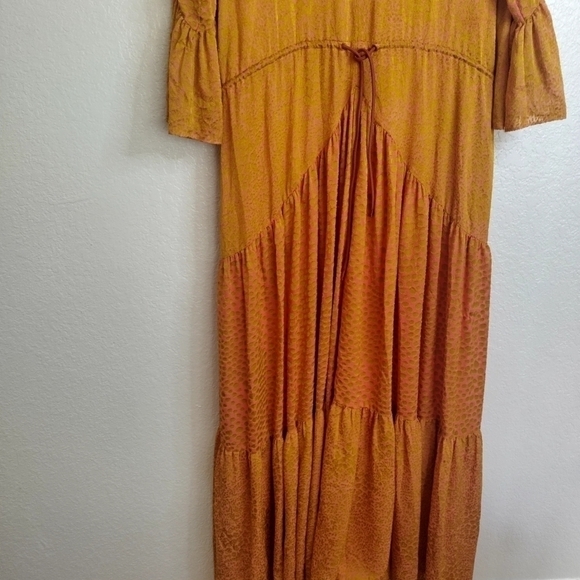 ALEXIS Maxi Floral Long-Sleeve Tiered Melodie Dress Sz M - Picture 4 of 12